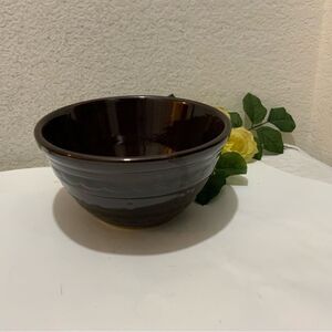 Vintage Marcrest Daisy Dot Stoneware Casserole Bowl Ovenproof G7